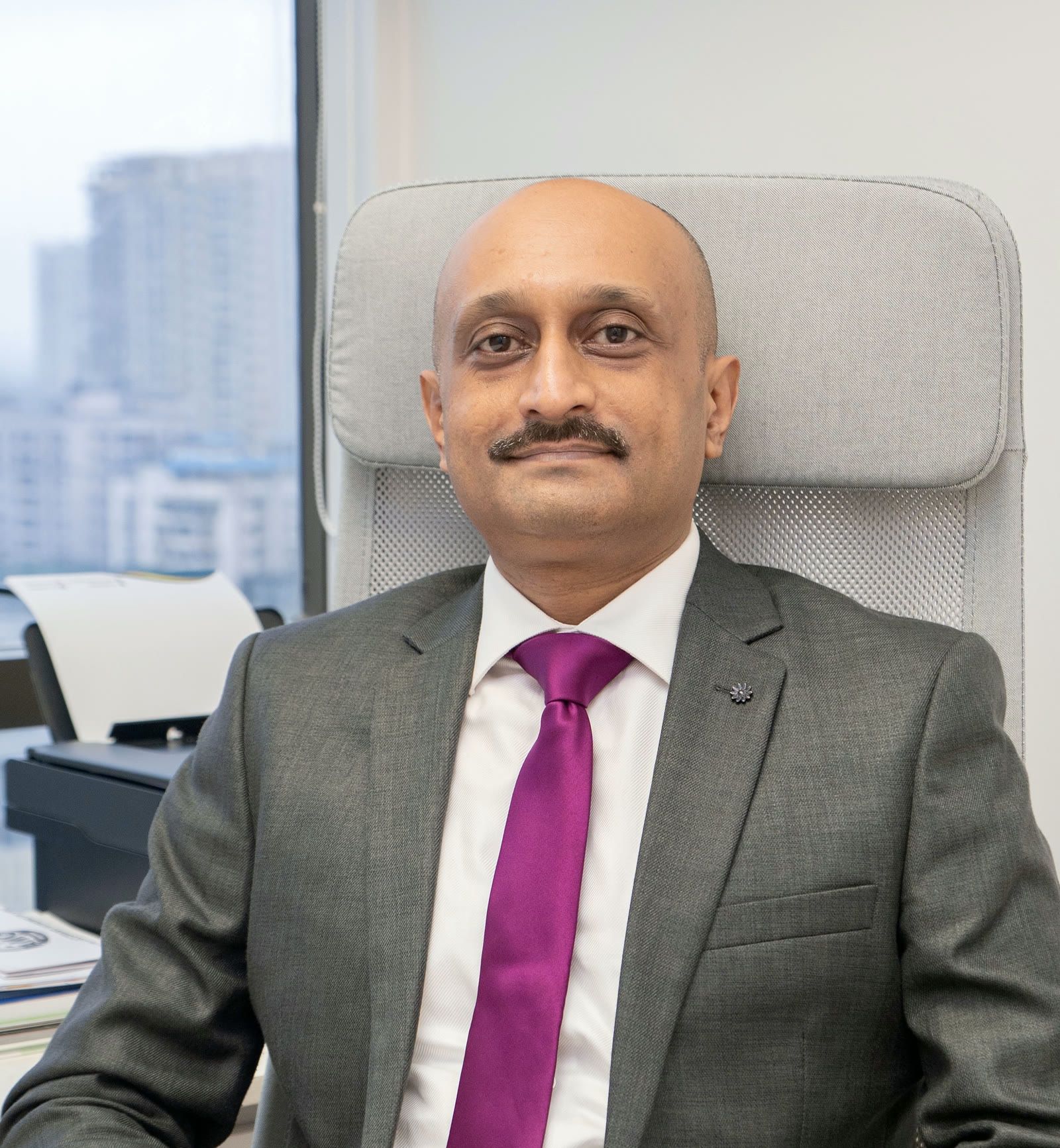 Dr Prasad Bhukebag in his consulting room in Mumbai